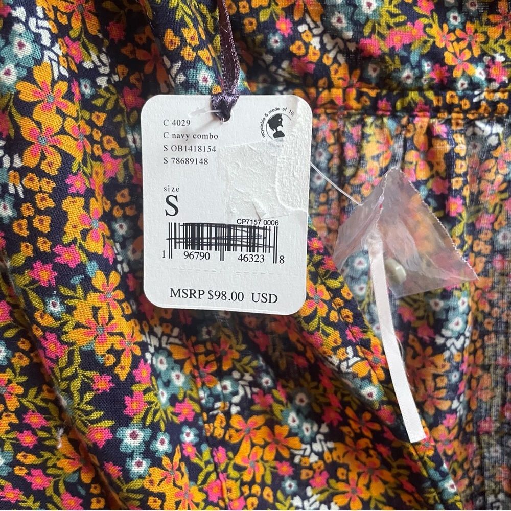 Free People Floral Button-Up Top - Multicolor - Picture 9 of 9